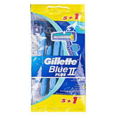 Gillette Blue 2 Plus 5+1 Razor Pack – Smooth Shave, Extra Value