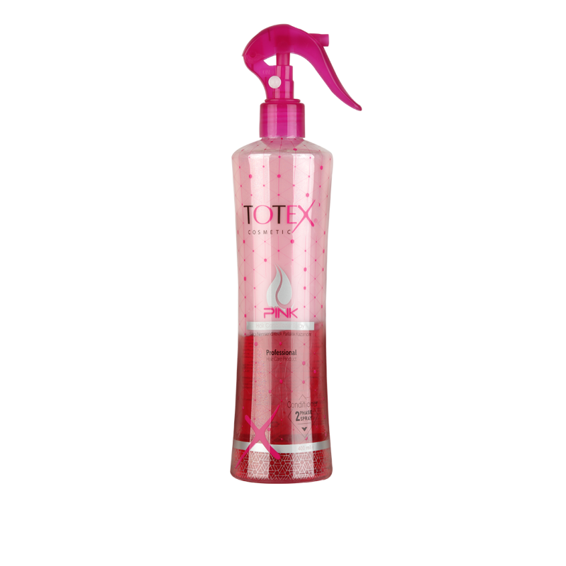 Totex Conditioner Spray Pink 400 ML for Dry & Damaged Hair -Conditioner Spray for Men & Women with essence